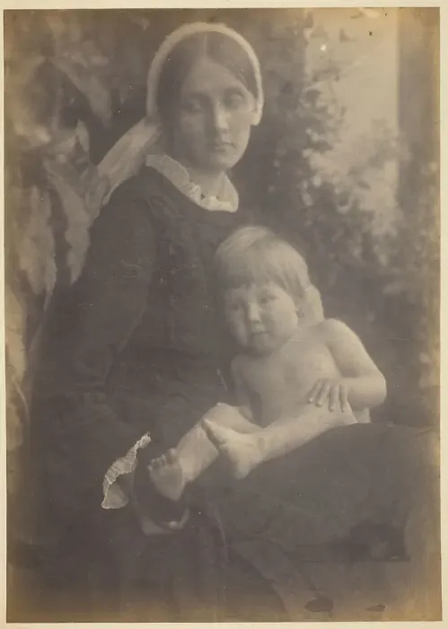 Framed Print : Mrs. Herbert Duckworth with Gerald Duckworth, 1872. Creator: Julia Margaret Cameron Framed Print : Mrs. Herbert Duckworth with Gerald Duckworth, 1872. Creator: Julia Margaret Cameron