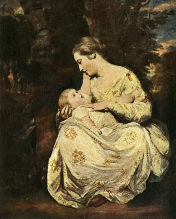 Framed Print : Mrs. Hoare and Child, 1763-1764, (c1912). Artist: Sir Joshua Reynolds Framed Print : Mrs. Hoare and Child, 1763-1764, (c1912). Artist: Sir Joshua Reynolds
