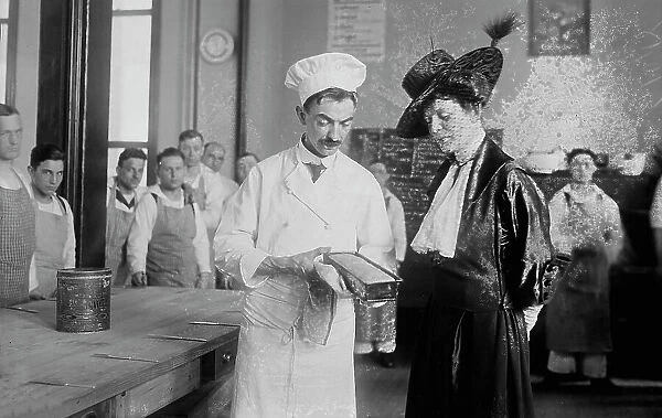 Mrs. J.L. Putnam at Naval Cooks' School, between c1915 and 1918. Creator: Bain News Service