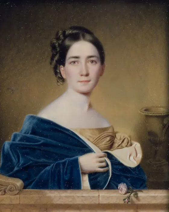 Framed Print : Mrs. John Wood Dodge (Mary Louise Dodge), 1836. Creator: John Wood Dodge Framed Print : Mrs. John Wood Dodge (Mary Louise Dodge), 1836. Creator: John Wood Dodge