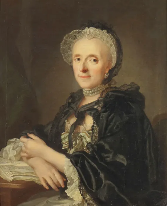Framed Print : Mrs Kristina Magdalena Wargentin, 1769. Creator: Lorens Pasch the Younger Framed Print : Mrs Kristina Magdalena Wargentin, 1769. Creator: Lorens Pasch the Younger