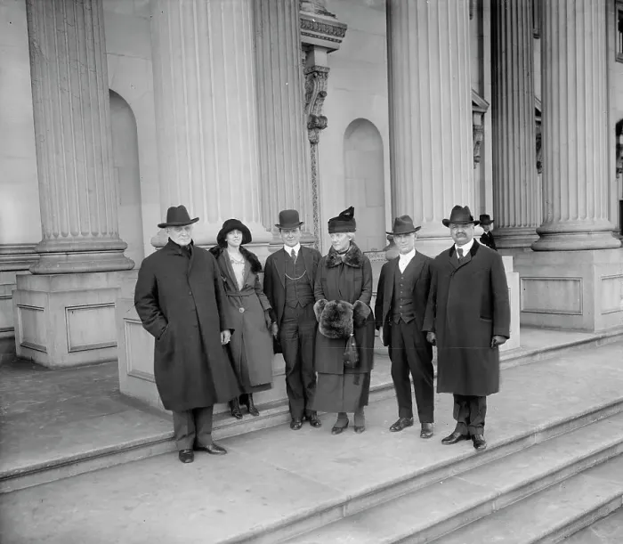 Framed Print : Mrs. Lawrence Lewis, Rep. Simon D. Fess Sen. C. Curtis, between 1910 and 1920. Creator: Harris & Ewing. Mrs. Lawrence Lewis, Rep. Simon D. Fess Sen. C. Curtis, between 1910 and 1920. Creator: Harris & Ewing Framed Print : Mrs. Lawrence Lewis, Rep. Simon D. Fess Sen. C. Curtis, between 1910 and 1920. Creator: Harris & Ewing. Mrs. Lawrence Lewis, Rep. Simon D. Fess Sen. C. Curtis, between 1910 and 1920. Creator: Harris & Ewing