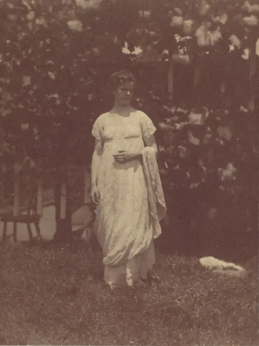 Framed Print : [Mrs. Louis Kentin in Empire Dress], 1880s. 1880s. Creator: Thomas Eakins