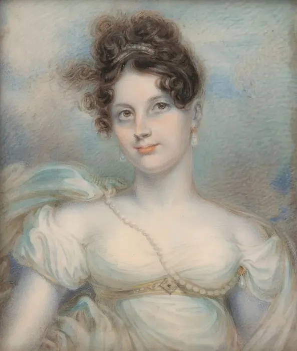 Framed Print : Mrs. Manigault Heyward (Susan Hayne Simmons), ca. 1813. Creator: Robert Fulton Framed Print : Mrs. Manigault Heyward (Susan Hayne Simmons), ca. 1813. Creator: Robert Fulton