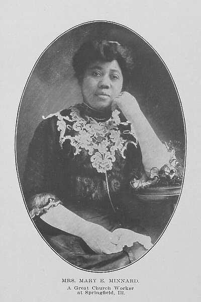 Mrs. Mary E. Minnard; A great church worker at Springfield, Ill. 1907. Creator: Unknown