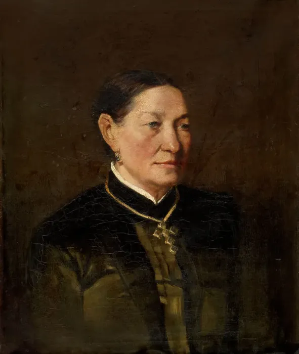 Framed Print : Mrs Meyer, Mother of Mrs Van Soom, 1884. Creator: Charles Francois Felu Framed Print : Mrs Meyer, Mother of Mrs Van Soom, 1884. Creator: Charles Francois Felu