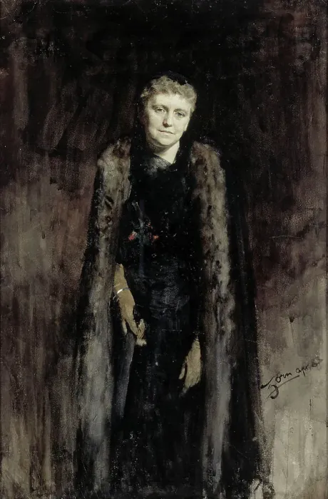 Framed Print : Mrs. Morewood, 1883. Creator: Anders Leonard Zorn Framed Print : Mrs. Morewood, 1883. Creator: Anders Leonard Zorn