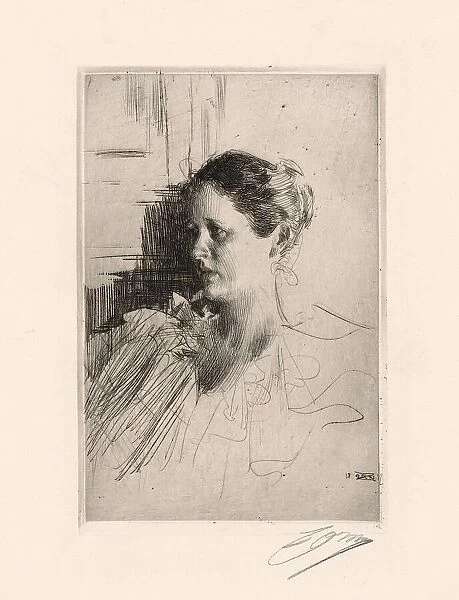 Mrs. Nagel, 1897. Creator: Anders Leonard Zorn