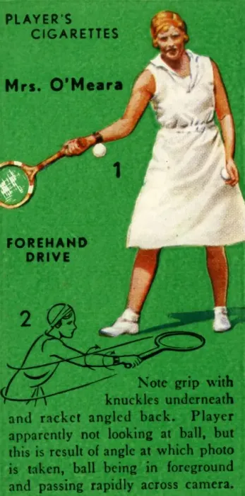 Framed Print : Mrs. O Meara - Forehand Drive, c1935. Creator: Unknown Framed Print : Mrs. O Meara - Forehand Drive, c1935. Creator: Unknown
