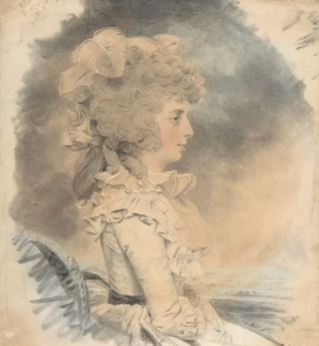 Framed Print : Mrs. Palmer, 1785. Creator: John Downman Framed Print : Mrs. Palmer, 1785. Creator: John Downman