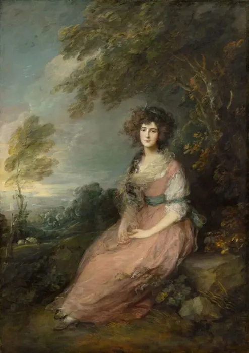 Framed Print : Mrs. Richard Brinsley Sheridan, 1785-1787. Creator: Thomas Gainsborough