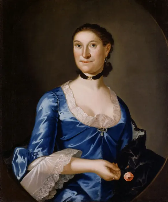 Framed Print : Mrs. Richard Brown, ca. 1760. Creator: Johan Hesselius