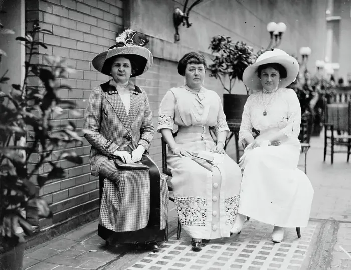 Framed Print : Mrs. Robert Crain, Mrs. Norman E. Mack, Mrs. Tom Taggart, 1912. Creator: Bain News Service Framed Print : Mrs. Robert Crain, Mrs. Norman E. Mack, Mrs. Tom Taggart, 1912. Creator: Bain News Service
