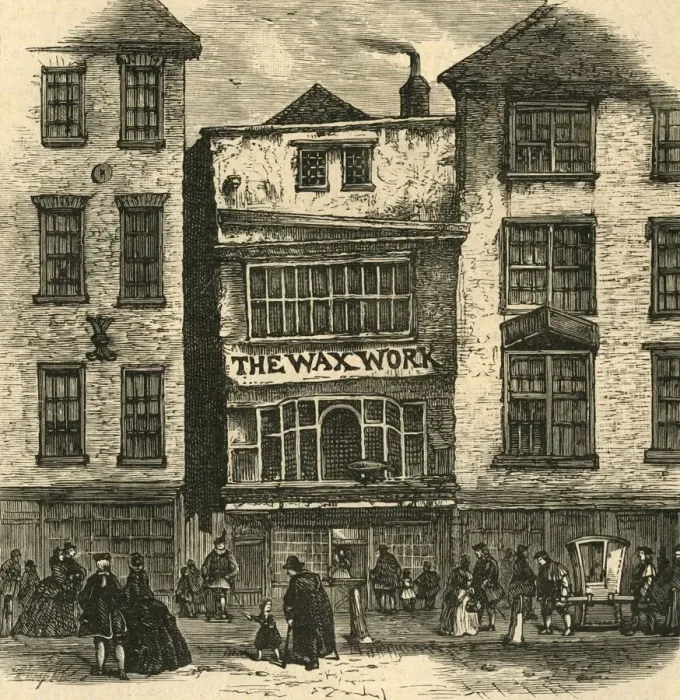 Framed Print : Mrs. Salmons Waxwork, Fleet Street - Palace of Henry VIII. and Cardinal Wolsey, (1897) Framed Print : Mrs. Salmons Waxwork, Fleet Street - Palace of Henry VIII. and Cardinal Wolsey, (1897)