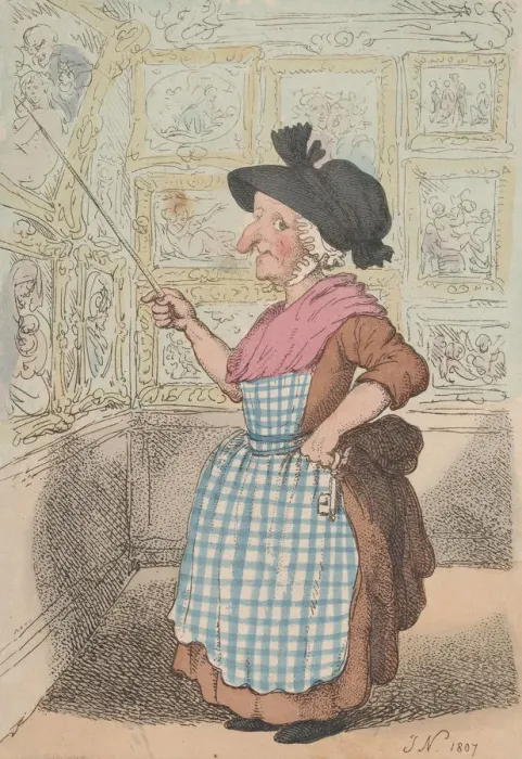 Framed Print : Mrs. Showell, the Woman who shows General Guises Collection of Pictures at O Framed Print : Mrs. Showell, the Woman who shows General Guises Collection of Pictures at O