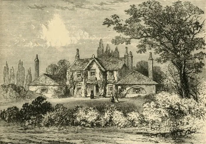 Framed Print : Mrs Siddons House at Westbourne Green, 1800, (c1876). Creator: Unknown Framed Print : Mrs Siddons House at Westbourne Green, 1800, (c1876). Creator: Unknown