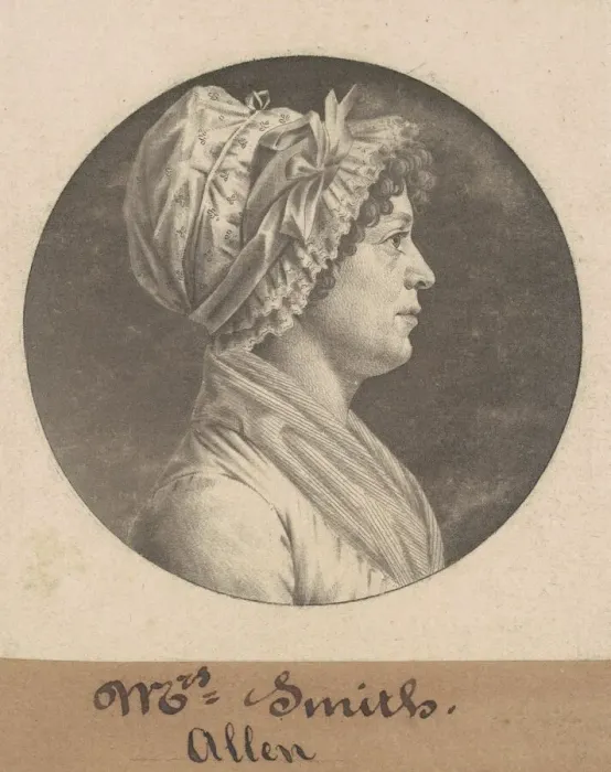 Framed Print : Mrs. Smith, 1801. Creator: Charles Balthazar Julien Fevret de Saint-Memin Framed Print : Mrs. Smith, 1801. Creator: Charles Balthazar Julien Fevret de Saint-Memin