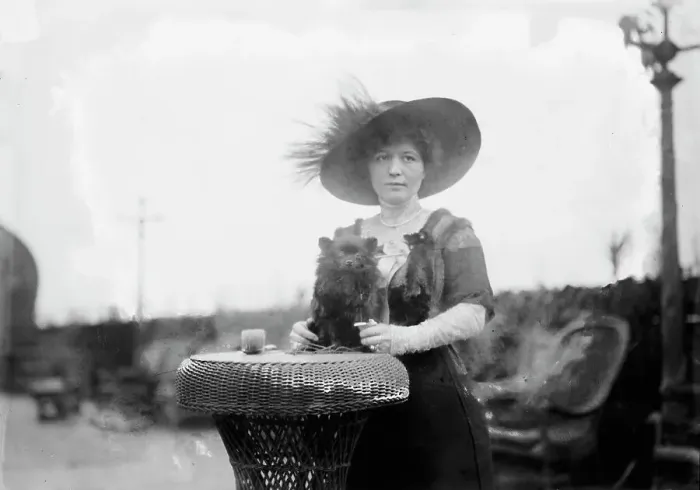 Framed Print : Mrs. Stewart, Afon Girlie, between c1910 and c1915. Creator: Bain News Service