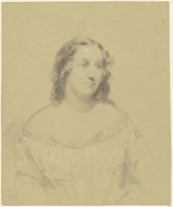 Framed Print : Mrs. Sylvanus D. Lewis (Estelle Anna Blanche Robinson), 1848-1856. Creator: Seth Wells Cheney Framed Print : Mrs. Sylvanus D. Lewis (Estelle Anna Blanche Robinson), 1848-1856. Creator: Seth Wells Cheney