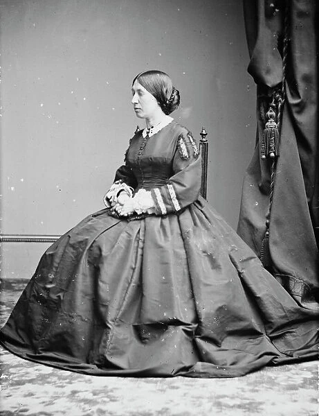 Mrs. U. S. Grant, between 1855 and 1865. Creator: Unknown