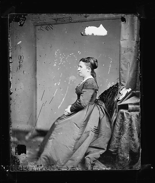 Mrs. U. S. Grant, between 1860 and 1875. Creator: Unknown