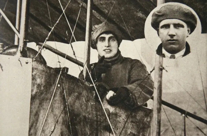 Framed Print : Mrs W Buller, first woman to fly professionally, 1914. Artist:s and G Framed Print : Mrs W Buller, first woman to fly professionally, 1914. Artist:s and G