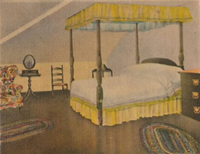 Framed Print : Mrs. Washingtons Bedroom, 1946 Framed Print : Mrs. Washingtons Bedroom, 1946