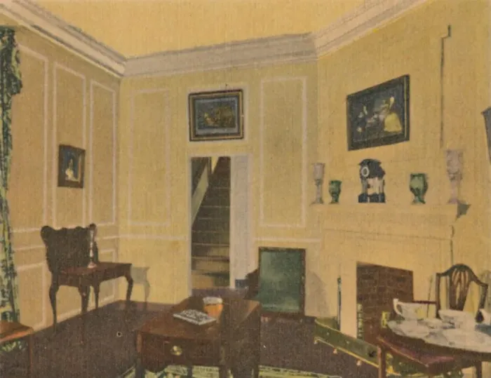 Framed Print : Mrs. Washingtons Sitting Room, 1946 Framed Print : Mrs. Washingtons Sitting Room, 1946