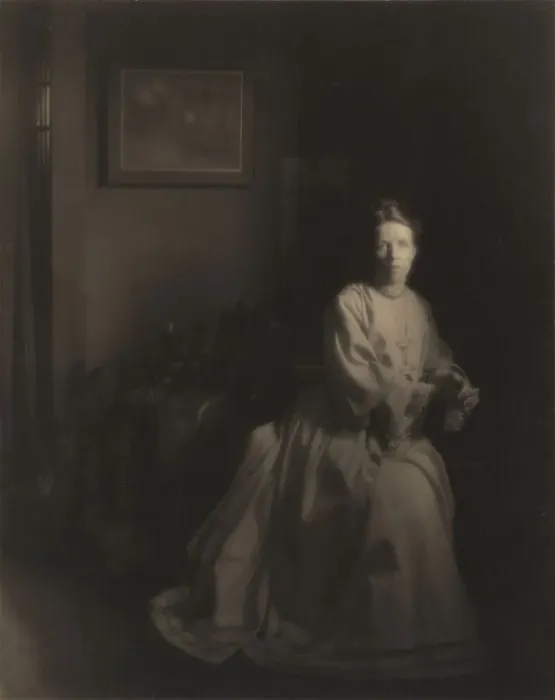Framed Print : Mrs. White - In the Studio, 1907, printed c. 1920s. Creator: Clarence H White Framed Print : Mrs. White - In the Studio, 1907, printed c. 1920s. Creator: Clarence H White