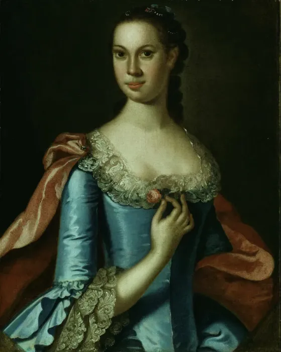 Framed Print : Mrs. William Carmichael, 1764 / 78. Creator: Johan Hesselius Framed Print : Mrs. William Carmichael, 1764 / 78. Creator: Johan Hesselius