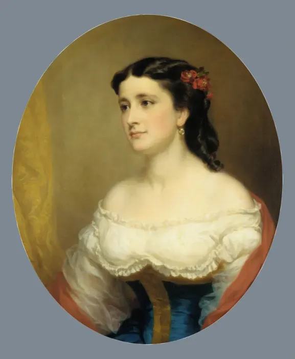 Framed Print : Mrs. William Loring Andrews, 1861-63. Creator: George Augustus Baker Framed Print : Mrs. William Loring Andrews, 1861-63. Creator: George Augustus Baker