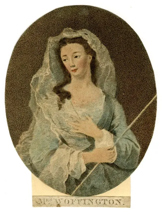 Framed Print : Mrs Woffington, c1760 Framed Print : Mrs Woffington, c1760
