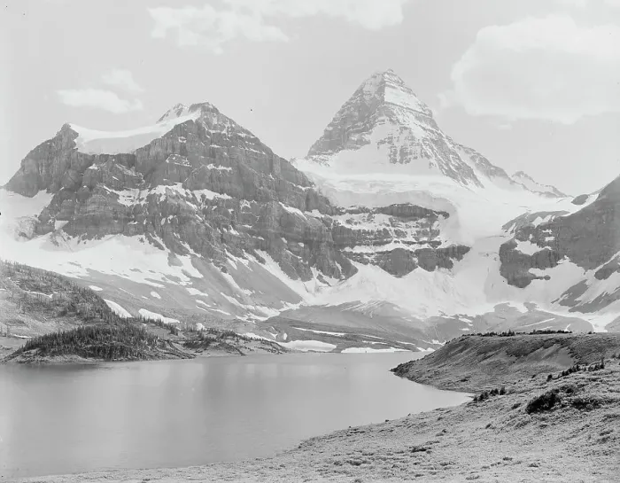Framed Print : Mt. Assiniboine & lake, Alberta, Canada, between 1900 and 1910. Creator: Unknown. Mt. Assiniboine & lake, Alberta, Canada, between 1900 and 1910. Creator: Unknown Framed Print : Mt. Assiniboine & lake, Alberta, Canada, between 1900 and 1910. Creator: Unknown. Mt. Assiniboine & lake, Alberta, Canada, between 1900 and 1910. Creator: Unknown