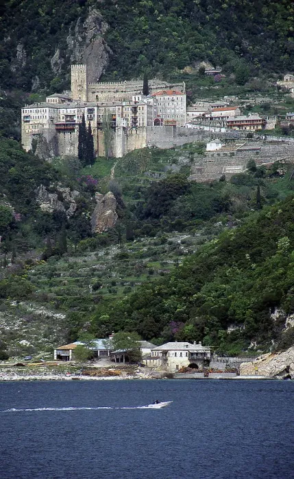 Framed Print : Mt Athos, Greece, 2019. Creator: Ethel Davies Framed Print : Mt Athos, Greece, 2019. Creator: Ethel Davies