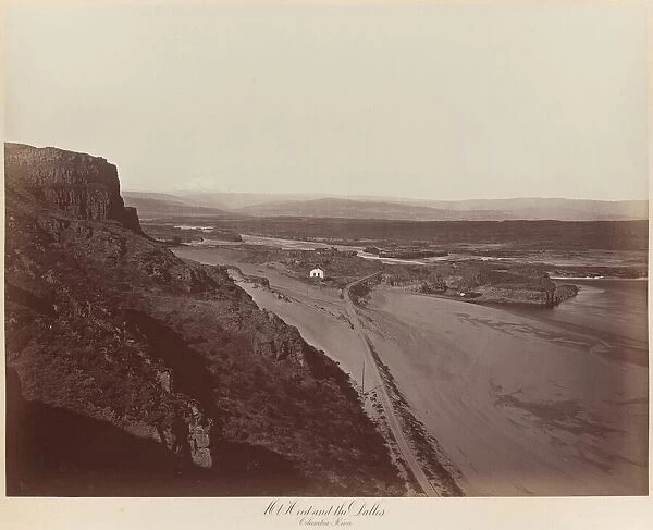 Mt. Hood and the Dalles, Columbia River, 1867. Creator: Carleton Emmons Watkins