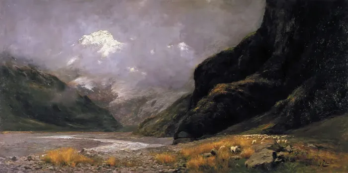 Framed Print : Mt. Sefton, from Hermitage, c1898-1902. Creator: Charles Nathaniel Worsley Framed Print : Mt. Sefton, from Hermitage, c1898-1902. Creator: Charles Nathaniel Worsley