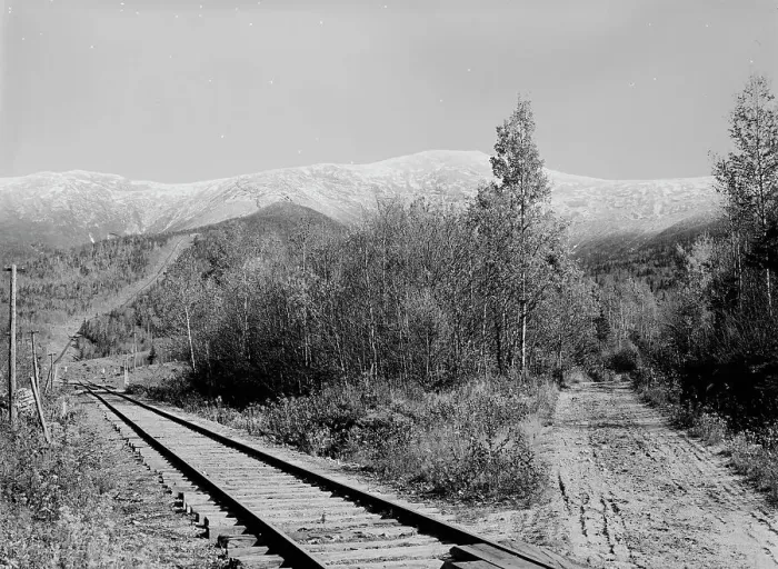 Framed Print : Mt. Washington from near base station, White Mountains, c1900. Creator: Unknown
