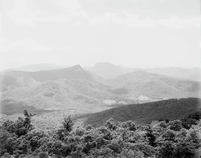 Framed Print : Over the mts. from Mt. Toxaway, Sapphire, N.C. between 1895 and 1910. Creator: Unknown Framed Print : Over the mts. from Mt. Toxaway, Sapphire, N.C. between 1895 and 1910. Creator: Unknown