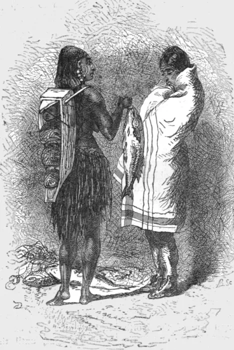 Framed Print : Muchlaht Indians; In pawn in an Indian village, 1875. Creator: Unknown Framed Print : Muchlaht Indians; In pawn in an Indian village, 1875. Creator: Unknown