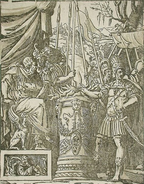 Mucius Scaevola, 1608. Creator: Andrea Andreani