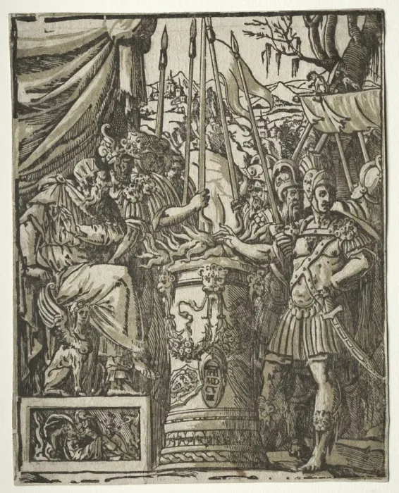 Framed Print : Mucius Scaevola, 1608. Creator: Unknown Framed Print : Mucius Scaevola, 1608. Creator: Unknown