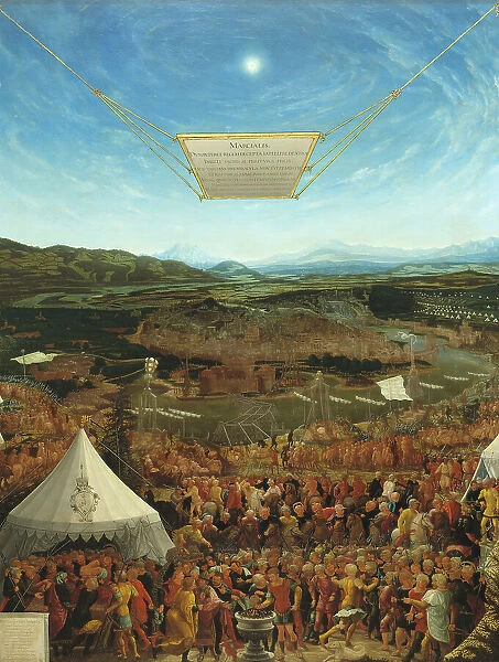 Mucius Scaevola before King Porsenna, 1533. Creator: Abraham Schöpfer