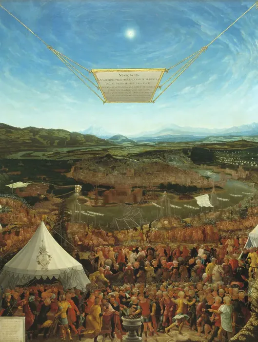 Framed Print : Mucius Scaevola before King Porsenna, 1533. Creator: Abraham Schöpfer Framed Print : Mucius Scaevola before King Porsenna, 1533. Creator: Abraham Schöpfer
