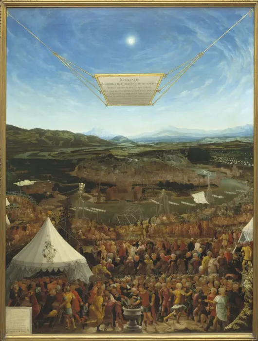 Framed Print : Mucius Scaevola before Porsenna, 1533 Framed Print : Mucius Scaevola before Porsenna, 1533