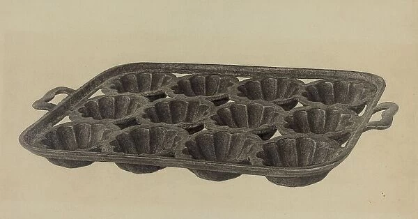 Muffin Pan, c. 1939. Creator: Maurice Van Felix