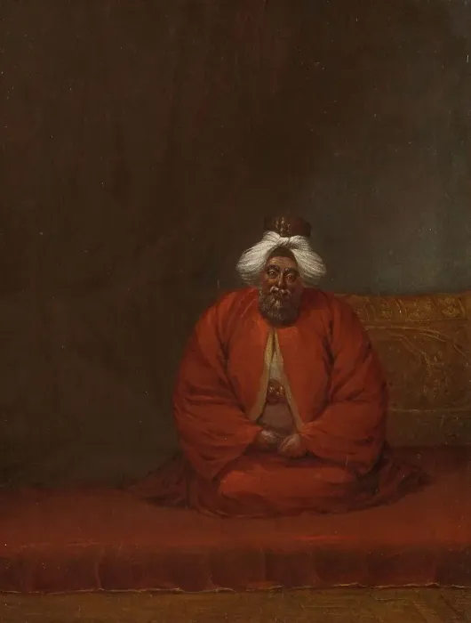 Framed Print : The Mufti, head of religious affairs, c.1727-c.1730. Creator: Jean Baptiste Vanmour Framed Print : The Mufti, head of religious affairs, c.1727-c.1730. Creator: Jean Baptiste Vanmour