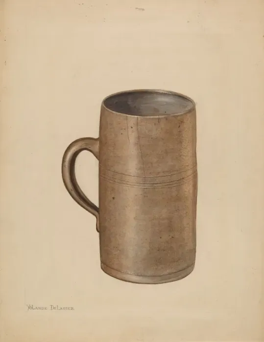 Framed Print : Mug, c. 1936. Creator: Yolande Delasser Framed Print : Mug, c. 1936. Creator: Yolande Delasser