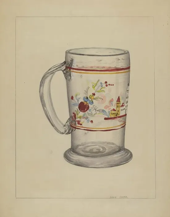 Framed Print : Mug, c. 1937. Creator: John Dana Framed Print : Mug, c. 1937. Creator: John Dana