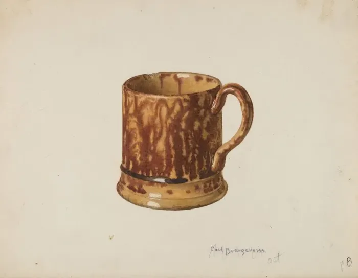 Framed Print : Mug for Table Use, c. 1940. Creator: Carl Buergerniss
