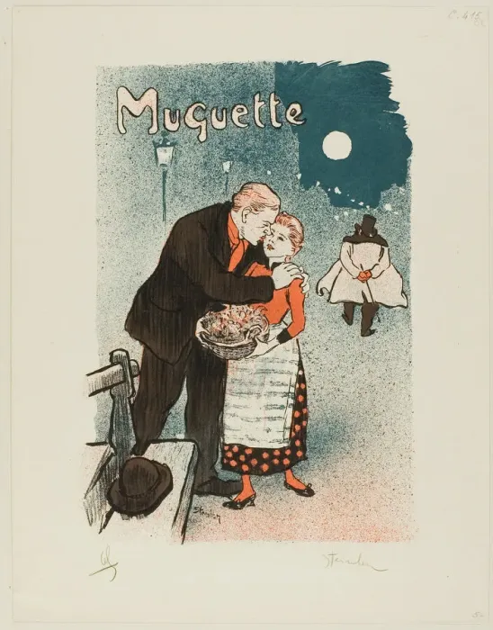 Framed Print : Muguette, 1892. Creator: Theophile Alexandre Steinlen Framed Print : Muguette, 1892. Creator: Theophile Alexandre Steinlen